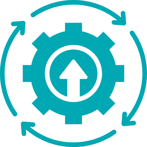 Icon of a rotating gear